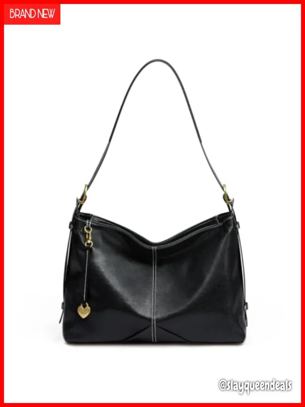 Faux Leather Hobo Tote Handbag for Women